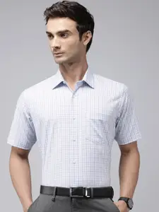 Van Heusen Custom Checked Pure Cotton Formal Shirt