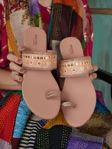 Anouk Women Embellished One Toe Flats