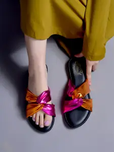 Shoetopia Women Embellished Party Open Toe Flats