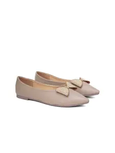 Sherrif Shoes Women Embellished Mules with Bows Flats
