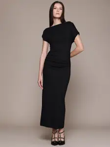 MANGO Sheath Extended Sleeves Maxi Dress