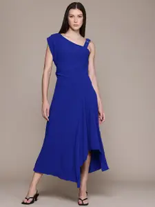 MANGO Buckle Straps A-Line Midi Dress