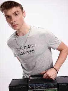 Kook N Keech Men Typography Printed Pure Cotton T-shirt