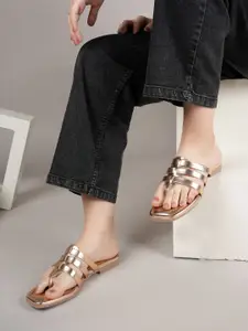 DressBerry Women Party Open Toe Flats