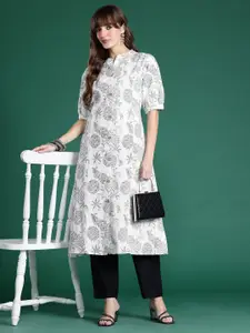 Indo Era Women Floral Printed Floral Kurta