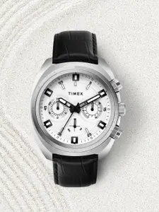 Timex Men Analogue Multifunction Leather Watch - TWEG28200