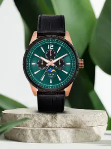 Timex Men Leather Straps Analogue Multi Function Watch TWEG28500