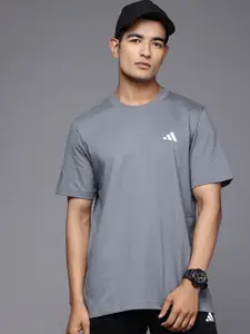 ADIDAS Men Brand Logo Detail Pure Cotton T-shirt