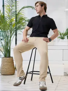 Status Quo Men Textured Track Pants