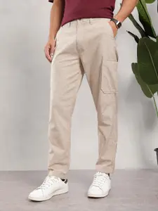 Nautica Men Coastal Comfort Linen Regular Fit Trousers