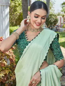 Satrani Gotta Patti Silk Blend Saree