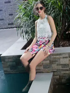 Sera Printed Mini Skort