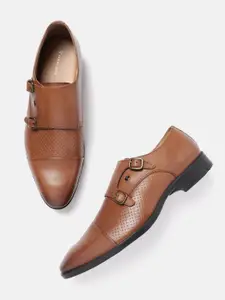 Van Heusen Men Leather Formal Monk Shoes