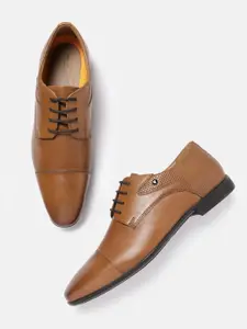 Van Heusen Men Solid Leather Oxfords
