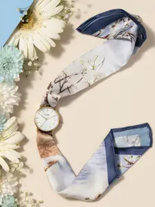 Sonata Blooms Women Dial & Bracelet Style Straps Analogue Watch SP80126YF01W