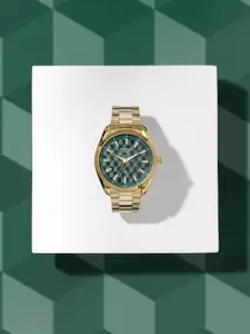 Sonata Poze Quartz Analog Dial Golden Stainless Steel Strap Watch For Men - SP70066YM01