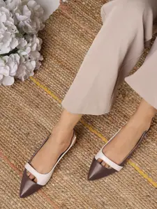 Lavie Women Solid PU Mules Flats