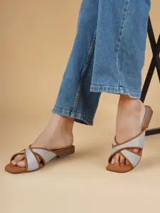 DressBerry Women Open Toe Flats