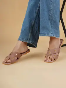 DressBerry Women Open Toe Flats