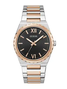 GUESS Men Stainless Steel Bracelet Style Straps Analogue Watch - U1394G7M