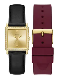 GUESS Women Analogue Leather Watch - U1447L1M