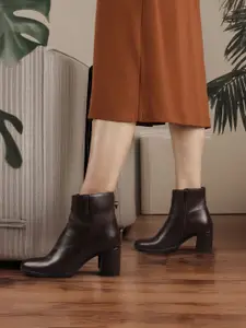 ELLE Women Block-Heeled Regular Boots