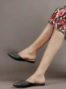ELLE Women Solid Casual Regular Mules Flats