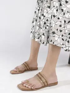 ELLE Women Embellished  One Toe Flats