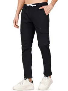 SWISS HORN Men Regular Fit Cotton Cargos Trousers