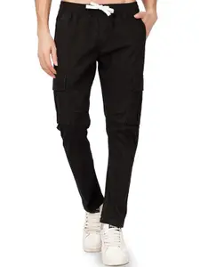 SWISS HORN Men Regular Fit Mid-Rise Cotton Joggers