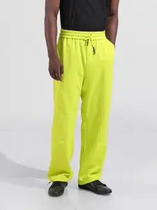 The Indian Garage Co. Men Wide Leg Textured Jogger