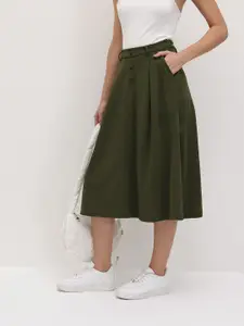 The Roadster Lifestyle Co. Women High-Rise A-Line Skirt