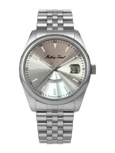 Mathey-Tissot Swiss Made Men Mathy Day-Date Quartz Silver Dial Analog Watch H510AS