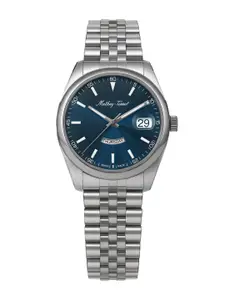 Mathey-Tissot Swiss Made Women Mathy Day-Date Quartz Blue Dial Analog Watch D510ABU