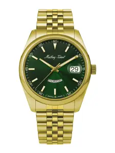 Mathey-Tissot Swiss Made Men Mathy Day-Date Quartz Green Dial Analog Watch H510PV