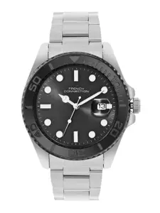 French Connection Men Dial & Stainless Steel Bracelet Style Straps Analogue Watch FCH17BSM