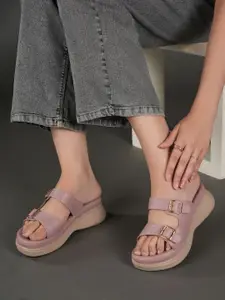 The Roadster Lifestyle Co. Women Comfort Sandals with Buckles