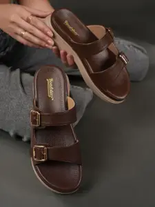 The Roadster Lifestyle Co. Women Buckles Platform Heel Sandal