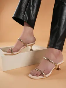 Lavie Women Solid Kitten Heel Sandals