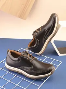 The Roadster Lifestyle Co. Men Self Design Synthetic Leather Regular Derbys Shoes