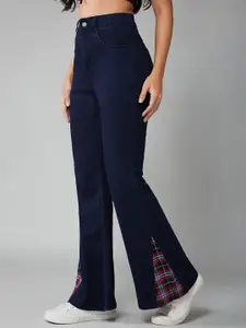 DOLCE CRUDO Women Bootcut High-Rise Stretchable Jeans