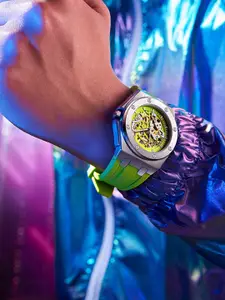 GIORDANO Men Printed Dial & Straps Digital Automatic Motion Powered Watch GZ-50129-03