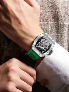 GIORDANO Men Embellished Dial & Bracelet Style Straps Analogue Watch GZ-50127-07