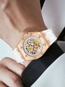 GIORDANO Men Skeleton Analogue Automatic Motion Powered Watch GZ-50129-04