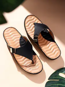 TRASE Women Round Toe Flatform Heel Sandals with Laser Cuts
