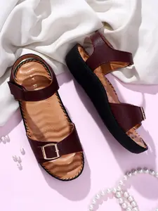 TRASE Women Open Toe Flats