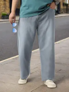 Urbano Plus Men Loose Baggy Fit Washed Non-Stretchable Jeans