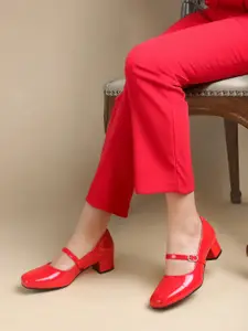 Chemistry Women Solid Round Toe Mary Janes