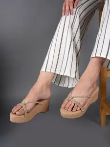 Lavie Women Embellished Round Toe Ethnic - Embellished Sandals