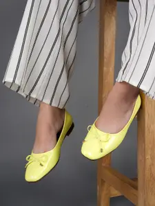 Lavie Women Square Toe Mojaris with Bows Flats